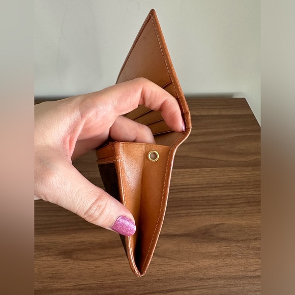 Celine Macadam and brown leather long wallet - Picture 10 of 10